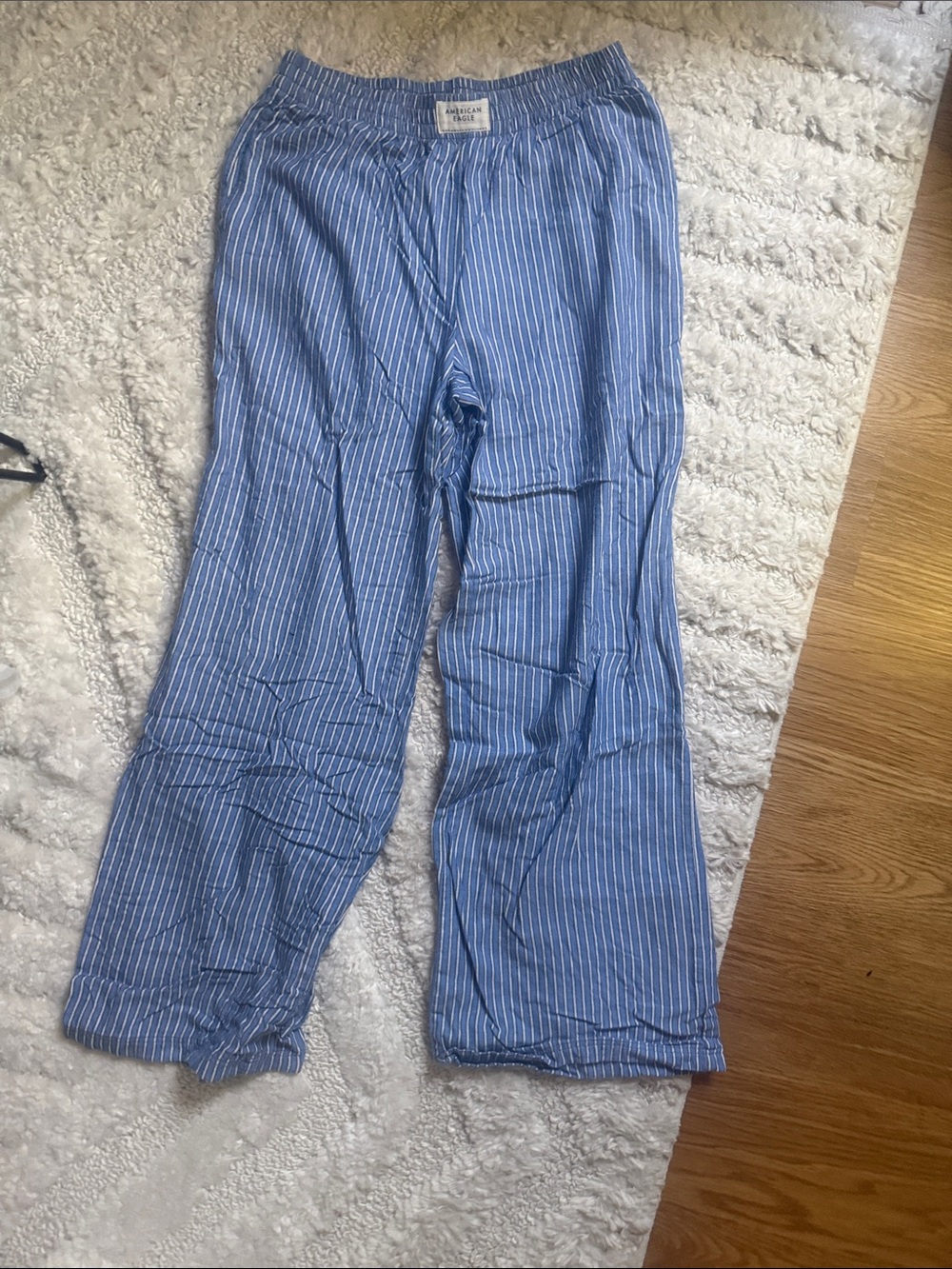 American Eagle Outfitters Blue Pinstripe Lounge Pants